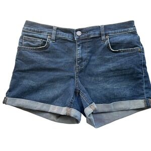 Soho Jeans‎ Denim Shorts Dark Wash Cuffed Indie Sleaze Casual Everyday Size 4